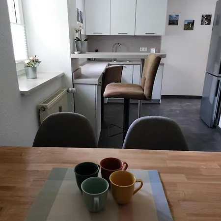 Апартаменты Haus Am Stadtschloss 3 Kueche Bad